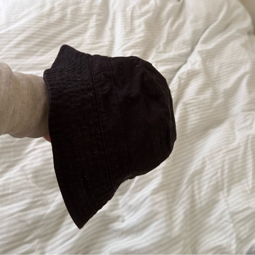 Black Cotton Bucket Hat